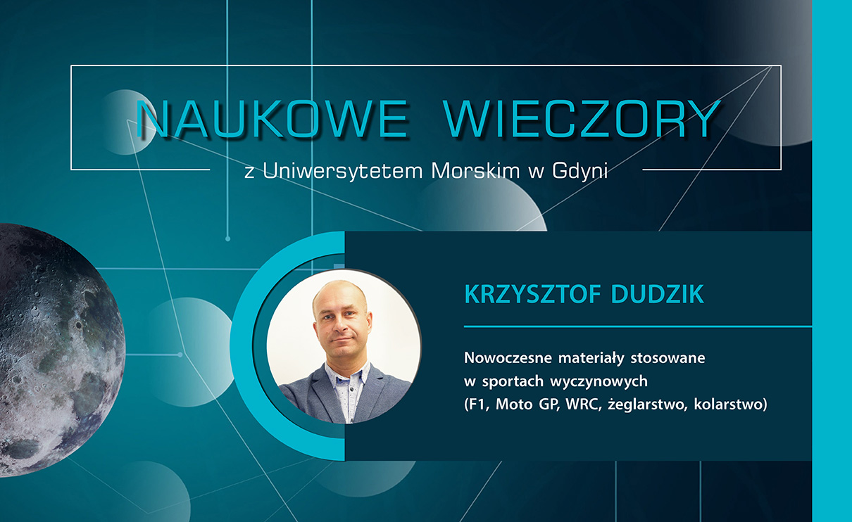 Plansza z tytułem Naukowe wieczory z UMG