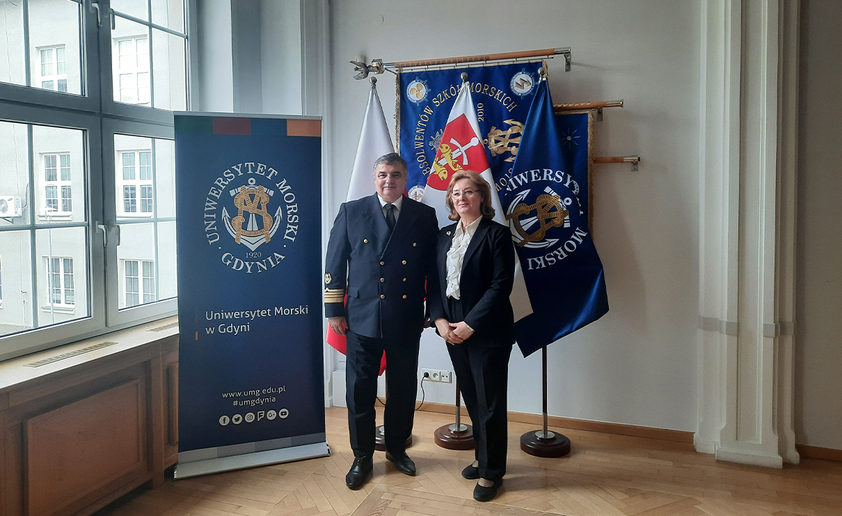 Ambasador Republiki Albanii w Polsce Mimoza Halimi oraz Rektor UMG prof. A. Weintrit