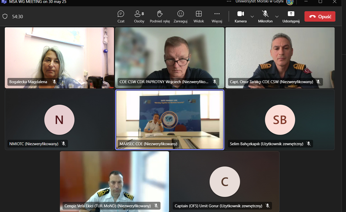 Screen z monitora komputera - uczestnicy referatu