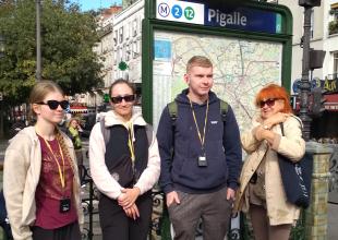 Nagrodzeni studenci z wizytą w EPCI i Instytucie Radowym w Paryżu