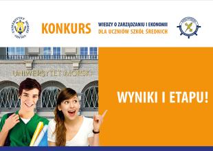 Plansza wyniki I etapu konkursu wiedzy o zarządzaniu i ekonomii WZNJ