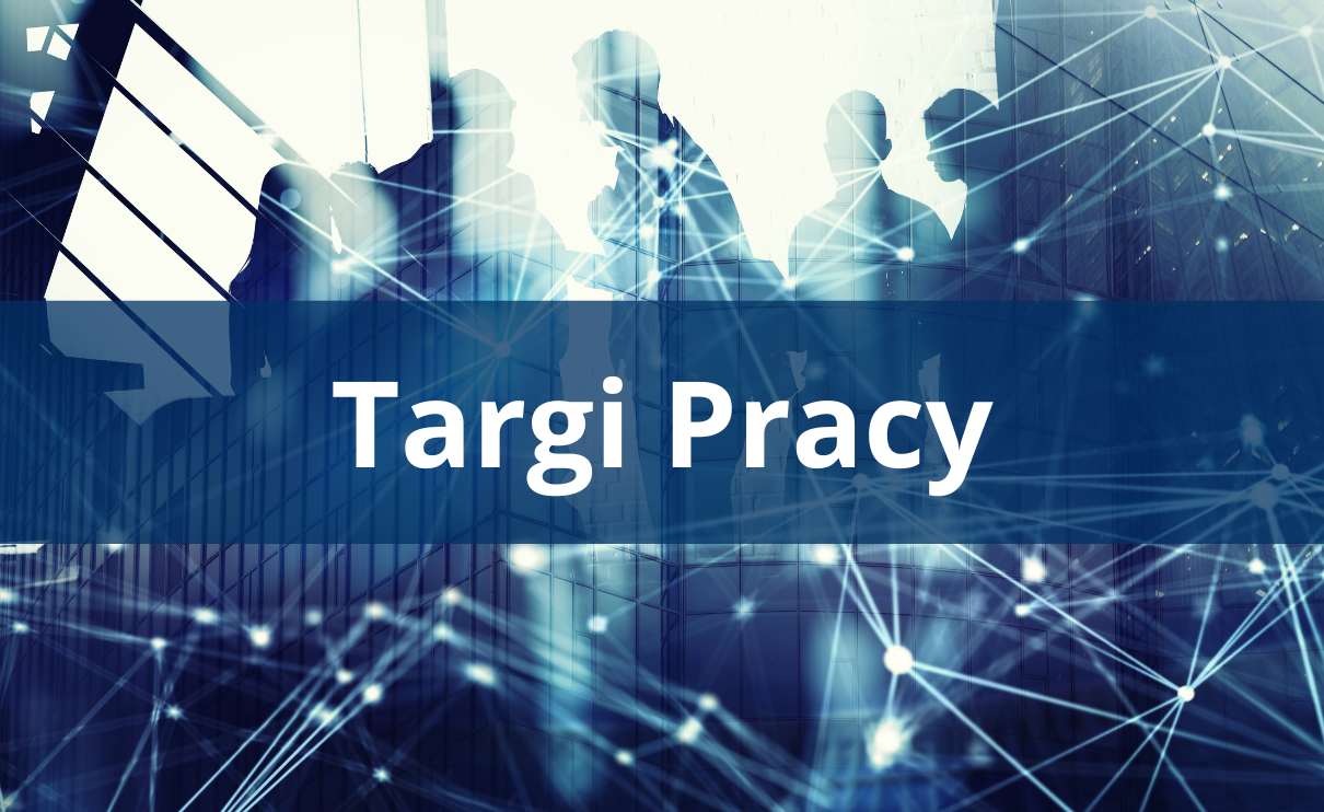 Plansza promująca targi pracy