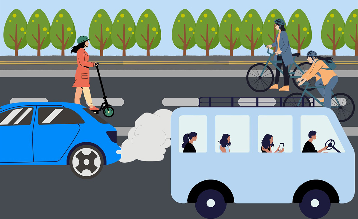 Plakat do badania preferencji transportowych pracownik&oacute;w i student&oacute;w UMG