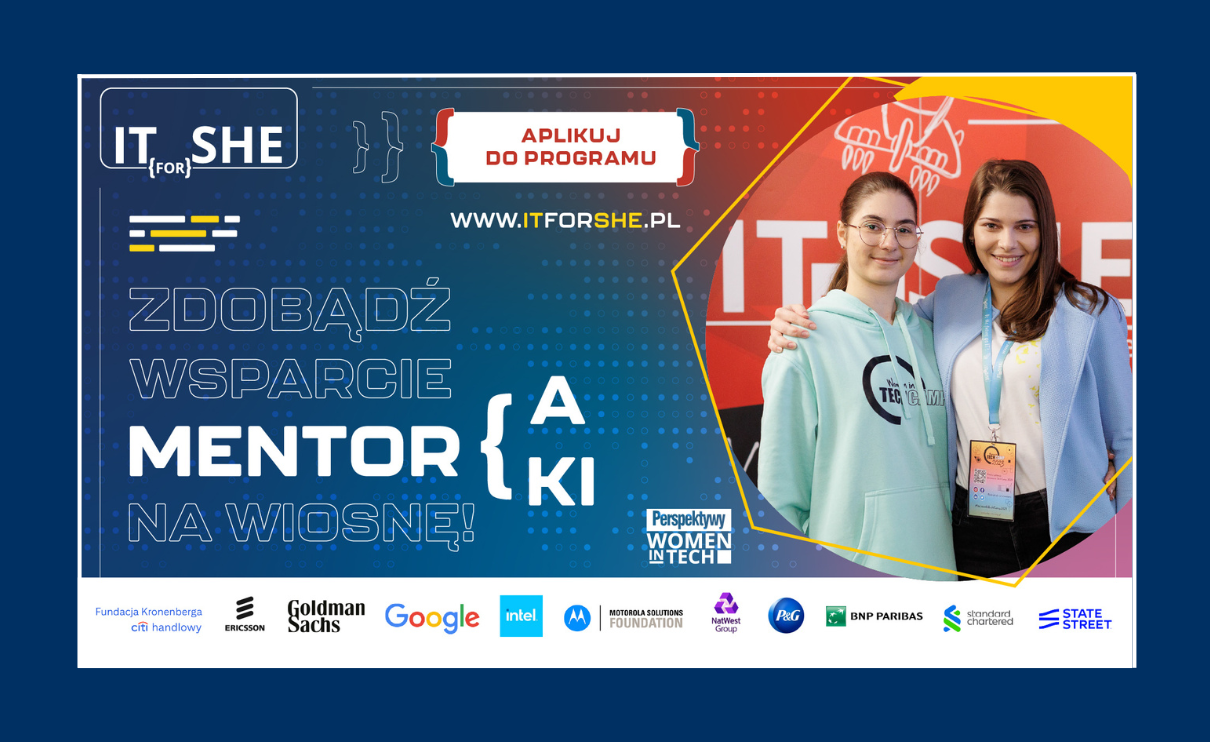 Trwa nab&oacute;r do programu mentoringowego &bdquo;IT for SHE&rdquo;