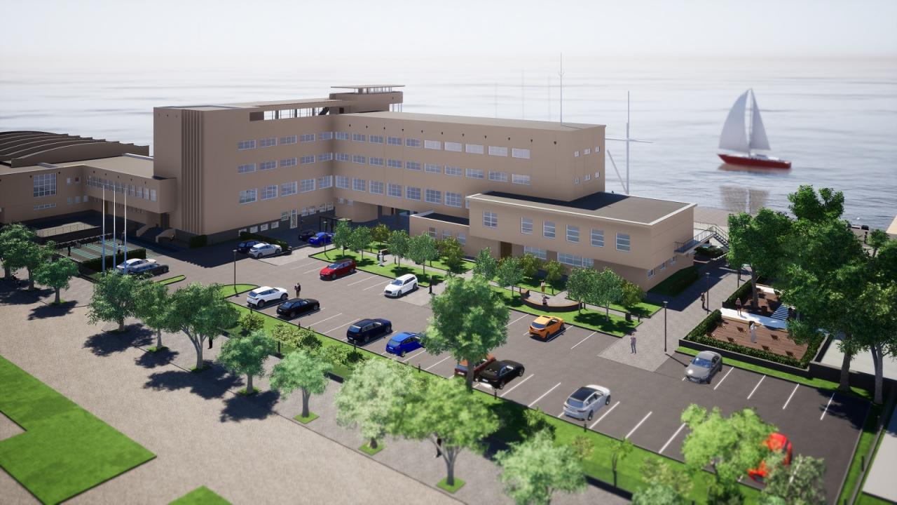 Zagospodarowanie terenu przy budynku Wydziału Nawigacyjnego UMG