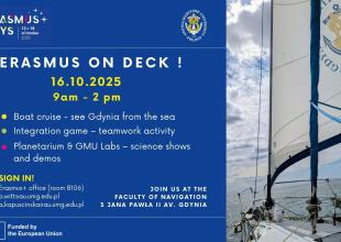 Erasmus on Deck &ndash; Erasmus Days na Uniwersytecie Morskim!