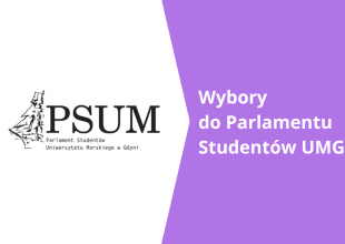 Plansza informująca o wyborach do PSUM