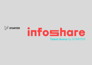 Plansza promująca Infoshare Talent Arena by STARTER
