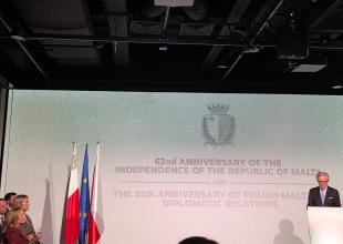 Fragment uroczystości z okazji 62. rocznicy niepodległości Malty