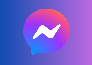 plansza z logo messengera