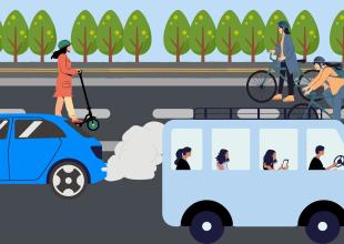 Plakat do badania preferencji transportowych pracownik&oacute;w i student&oacute;w UMG