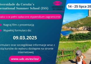 Zdobądź stypendium i weź udział w Międzynarodowej Szkole Letniej na Universidade da Coru&ntilde;a!