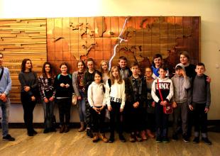 Wizyta uczni&oacute;w w AMG, fot. Magdalena Zajk