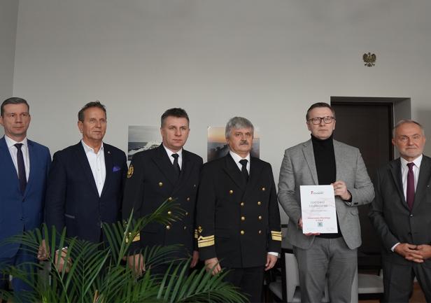 spotkanie przedstawicieli Uniwersytetu Morskiego w Gdyni, 8Foundry Alliance oraz Łączpol