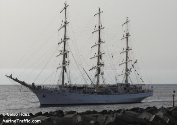 Na podejściu do Santa Cruz - fot. z portalu Marine Traffic