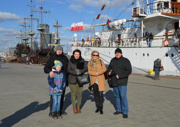 Dział Armatorski AMG - mimo mrozu i wichury na stanowisku