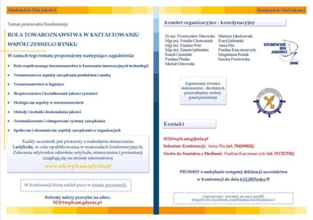 Studenckie Dni Jakości w Akademii Morskiej 